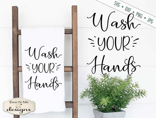 Wash Your Hands - Bathroom - SVG