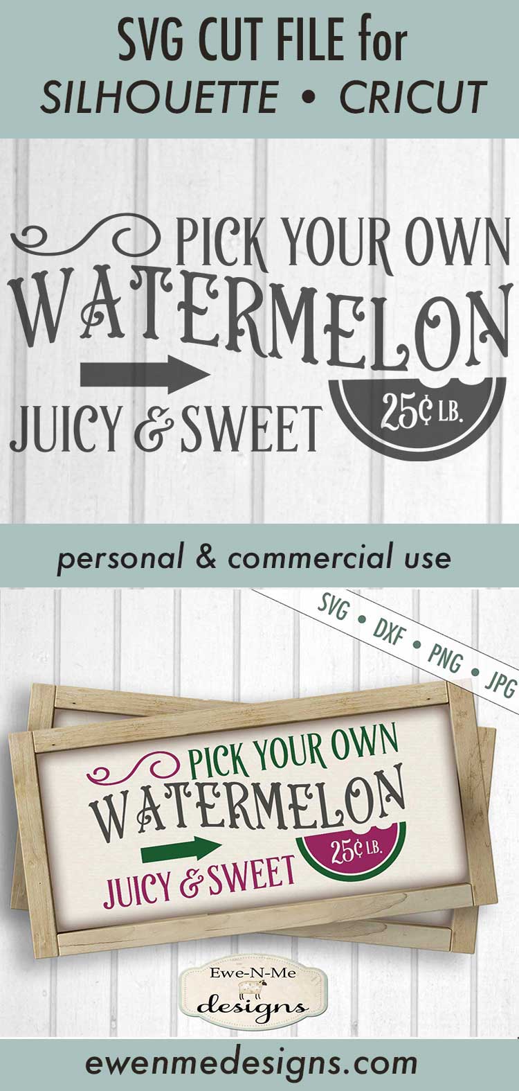 Watermelon - Pick Your Own - SVG