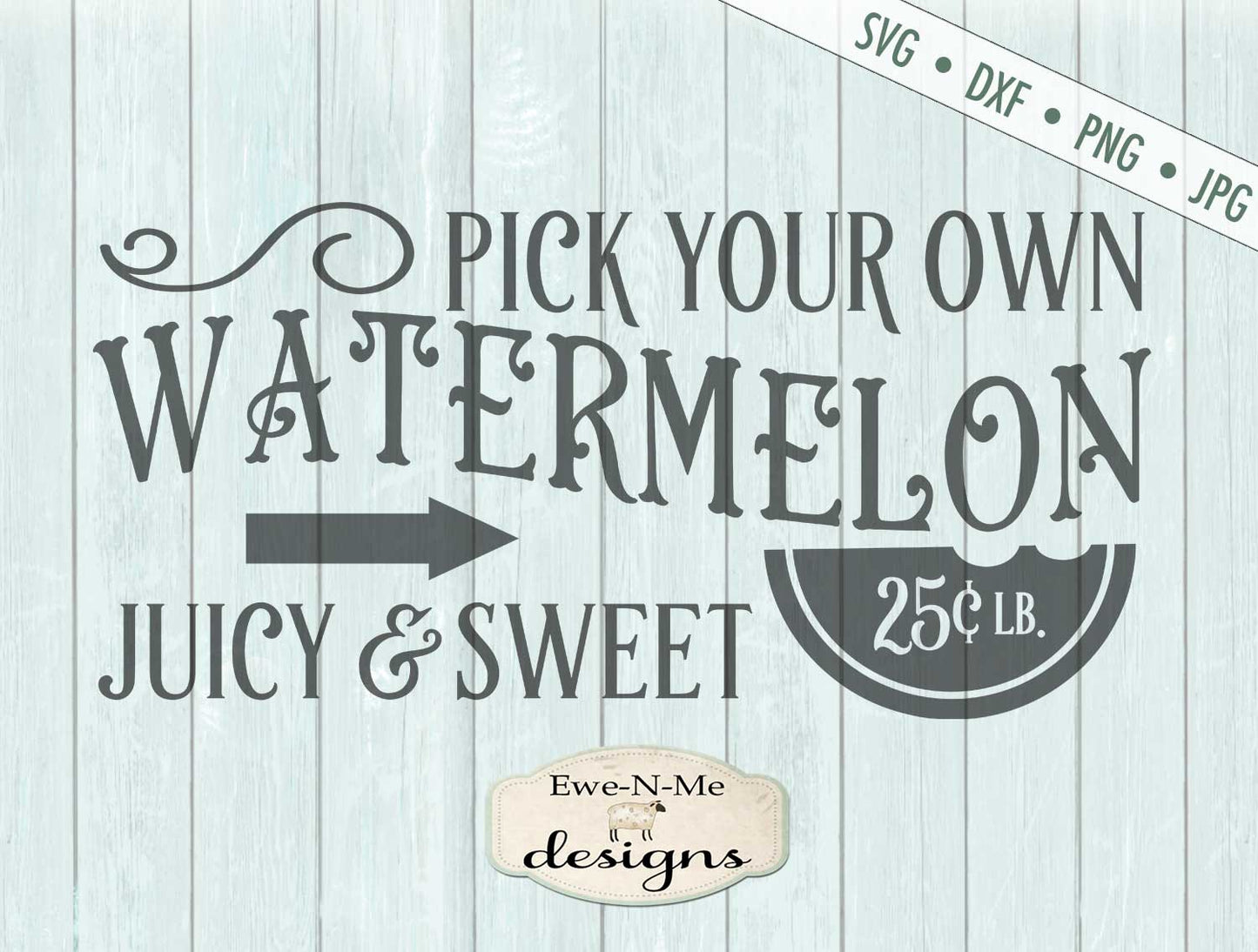 Watermelon - Pick Your Own - SVG