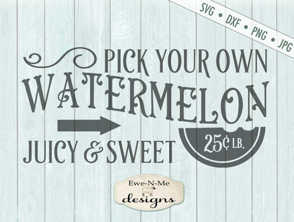Watermelon - Pick Your Own - SVG