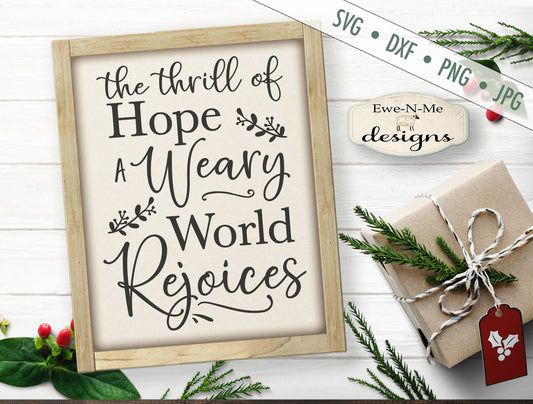 Weary World Rejoices - SVG