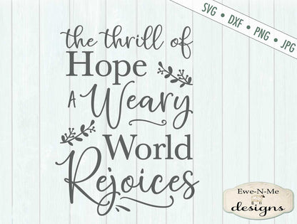 Weary World Rejoices - SVG