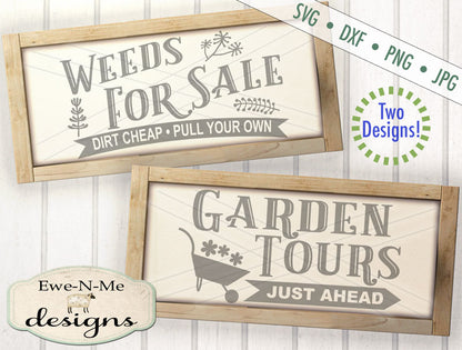 Garden Tours - Weeds For Sale - SVG