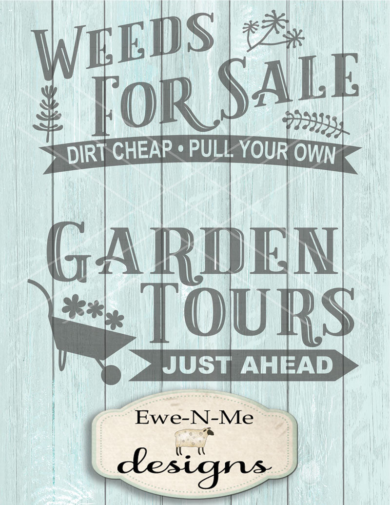 Garden Tours - Weeds For Sale - SVG