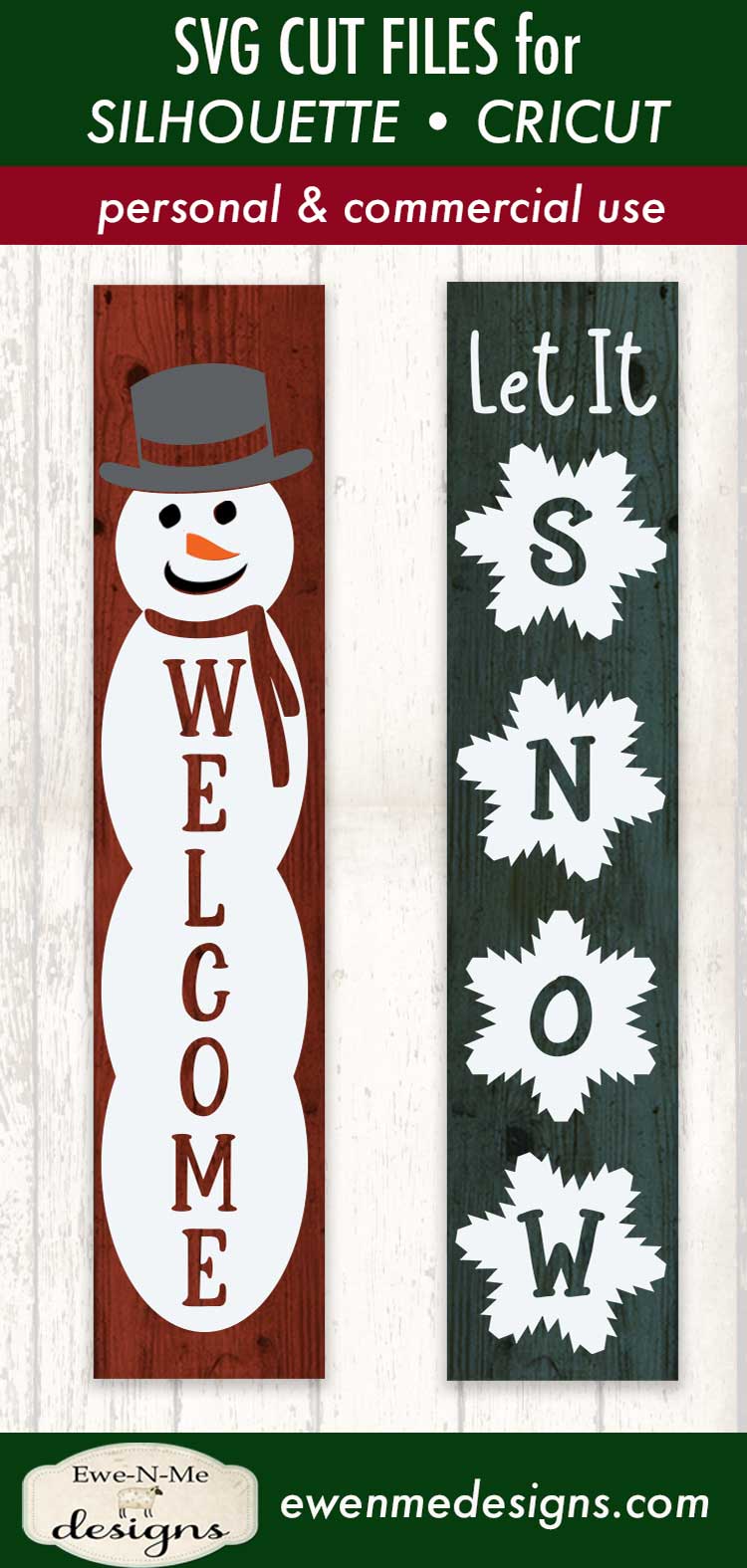 Welcome Snowman - Let It Snow - Winter - Vertical - SVG