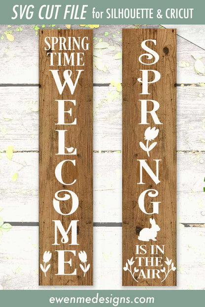 Spring Welcome and Spring In The Air Vertical - SVG