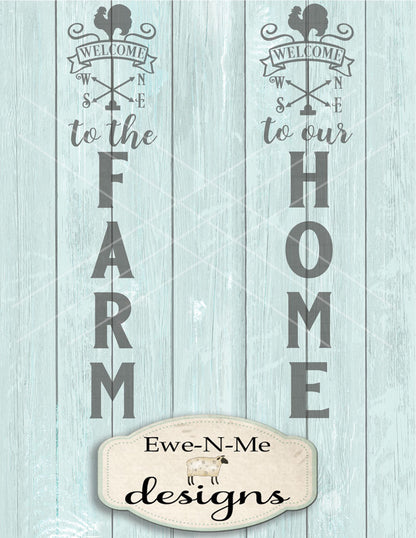 Welcome Weathervane - Home Farm  - SVG