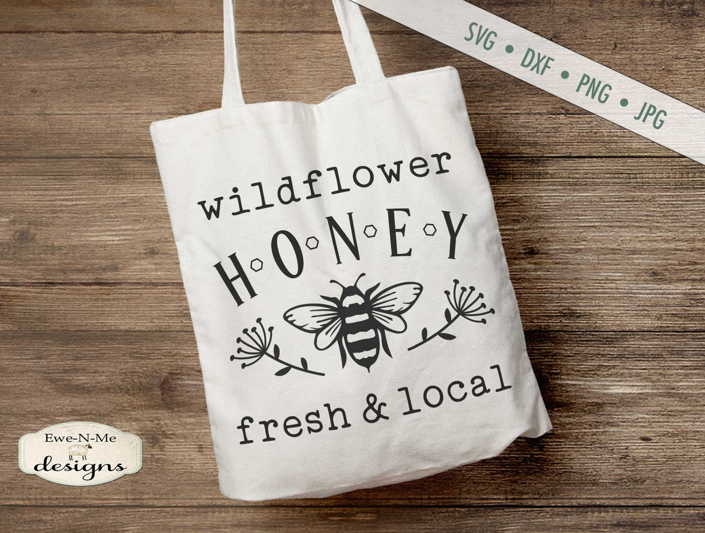Wildflower Honey - Bee - SVG
