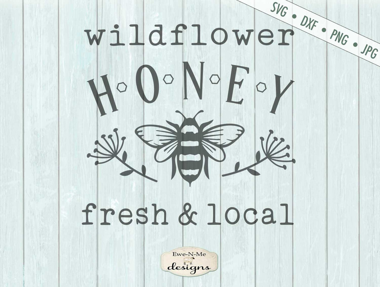 Wildflower Honey - Bee - SVG
