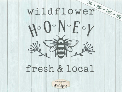 Wildflower Honey - Bee - SVG