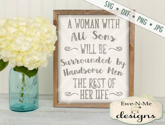 Woman with All Sons SVG